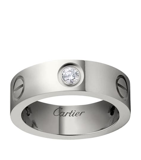 cartier love ring white gold|white gold ring for couple.